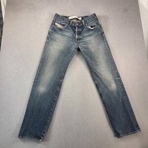 VTG Diesel Jeans Mens Blue Straight Leg Made In Italy 2000s Y2K Fits 30x29